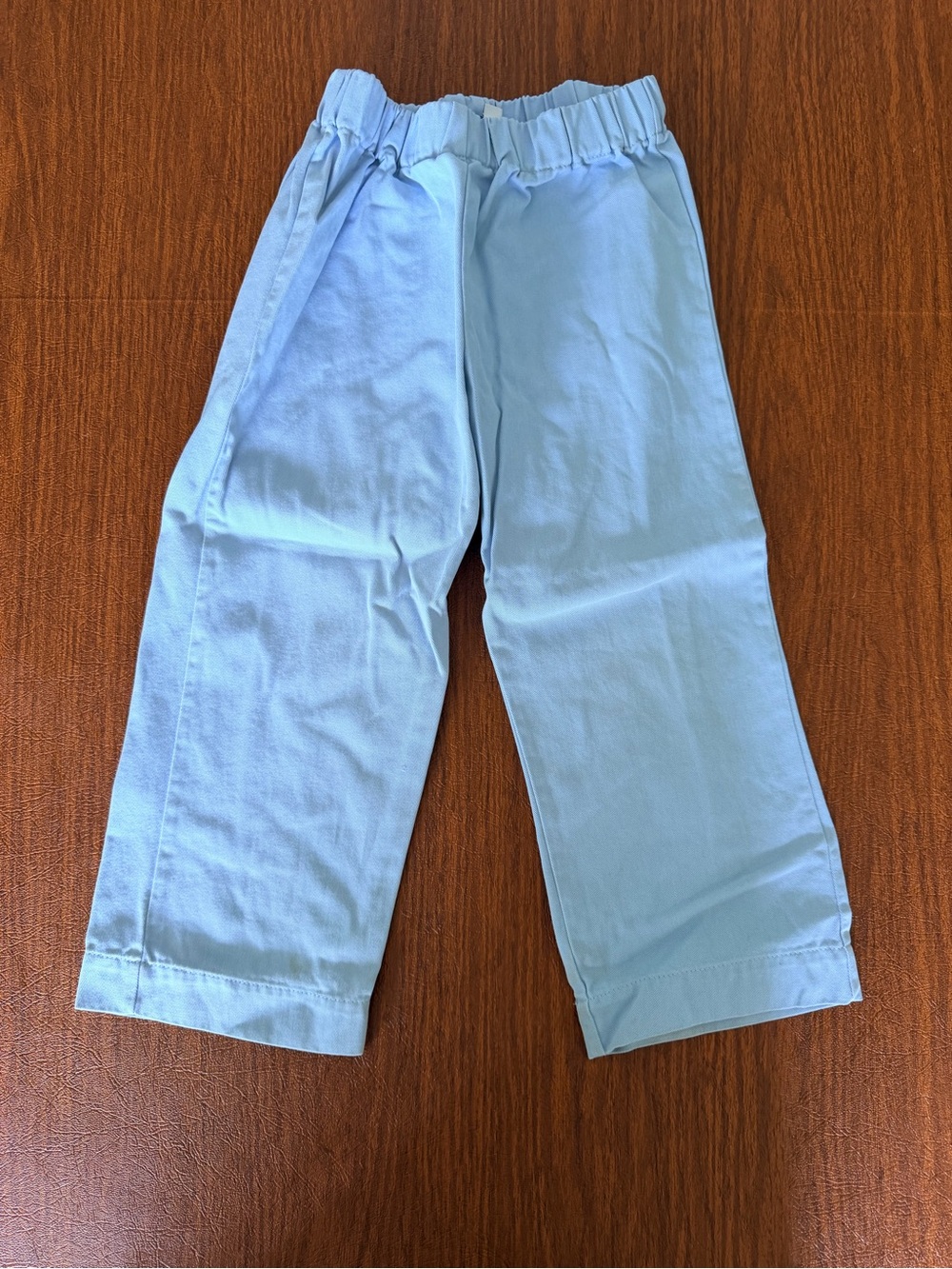 Boys Light Blue Chinos. Elastic-Waist VGUC 3T
